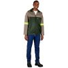 Site Premium Two-Tone Polycotton Jacket - Reflective Arms & Back - Yellow Tape - Image 8