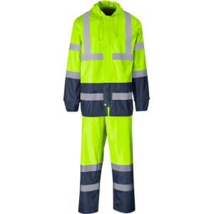 Torrent Two-Tone Hi-Viz Ref Polyester/PVC Rainsuit – Lime