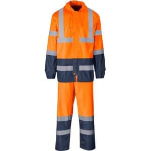 Torrent Two-Tone Hi-Viz Ref Polyester/PVC Rainsuit – Orange