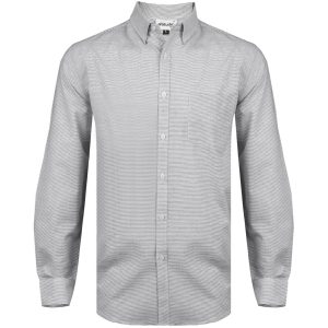 Mens Long Sleeve Earl Shirt – Grey