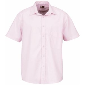 Mens Short Sleeve Washington Shirt – Pink