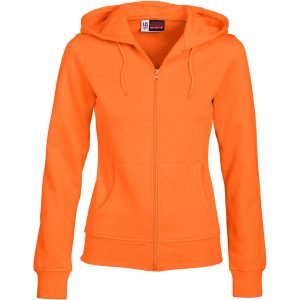 Ladies Bravo Hooded Sweater – Orange