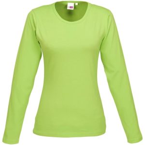 Ladies Long Sleeve Portland T-Shirt – Lime