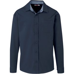 Mens Long Sleeve Warrington Shirt – Navy
