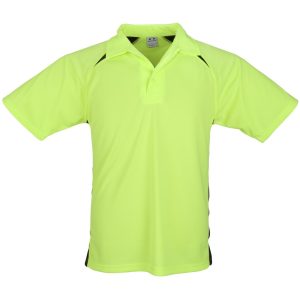 Kids Splice Golf Shirt – Lime