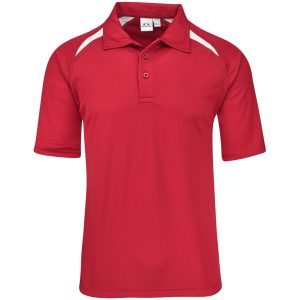 Kids Splice Golf Shirt – Red