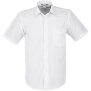 Mens Short Sleeve Metro Shirt – White