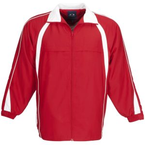 Unisex Splice Track Top – Red White