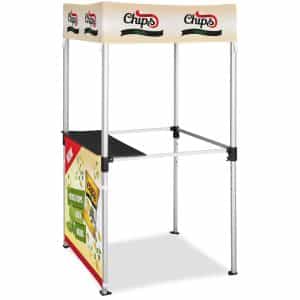 Ovation Sublimated Gazebo 1m X 1m Kiosk – 1 Half-Wall Skin