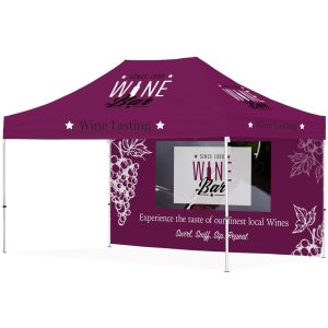 Ovation Sublimated Gazebo 4.5m X 3m – 1 Long Full-Wall Skin