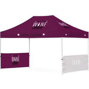 Ovation Sublimated Gazebo 4.5m X 3m – 2 Short Half-Wall Skins