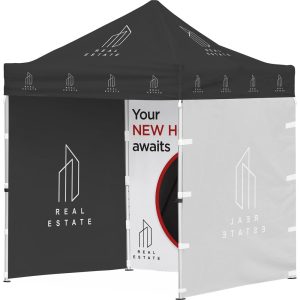 Ovation Sublimated Gazebo 2m X 2m Petite Frame – 3 Full-Wall Skins