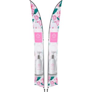 Legend 4M Sublimated Arcfin Double-Sided Flying Banner – 1 complete unit