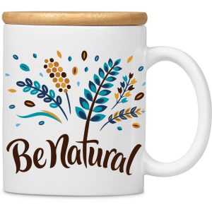 Okiyo Sozo Bamboo & Ceramic Sublimation Coffee Mug – 330ml