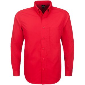 Mens Long Sleeve Preston Shirt – Red