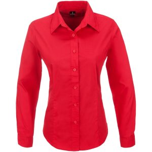 Ladies Long Sleeve Preston Shirt – Red