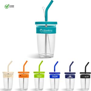 Kooshty Slurp Glass Kup & Straw – 480ML