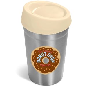 Kooshty Go-Jo Stainless Steel & Plastic Double-Wall Tumbler – 350ml – CREAM