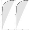 Legend 2m Sublimated Sharkfin Flying Banner Skin - Set Of 2 (Excludes Hardware) - Image 2