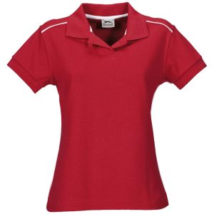 Ladies Backhand Golf Shirt – Red