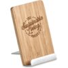 Okiyo Hakka Bamboo & Recycled Aluminium Wireless Charging Phone Stand - Image 5