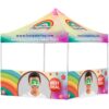 Coated Steel Sublimated Gazebo 3m x 3m - 2 Half-Wall Skins - Image 6
