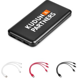 Kingpin Black 5 Compact Power Bank – 5,000mAh