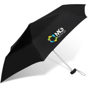 Rainbow Compact Umbrella – Black