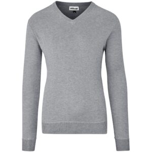 Mens Long Sleeve Peru V-Neck Jersey – Grey
