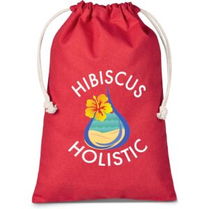 Altitude Allsorts Midi Cotton Drawstring Pouch – Red