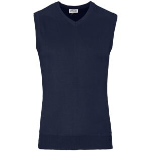 Mens Sleeveless Peru V-Neck Jersey – Navy