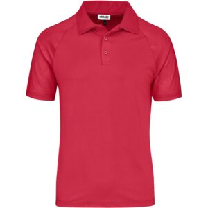 Mens Santorini Golf Shirt – Red