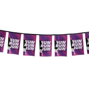 Sublimated Single-Sided Polyester Rectangle Bunting – 10m
