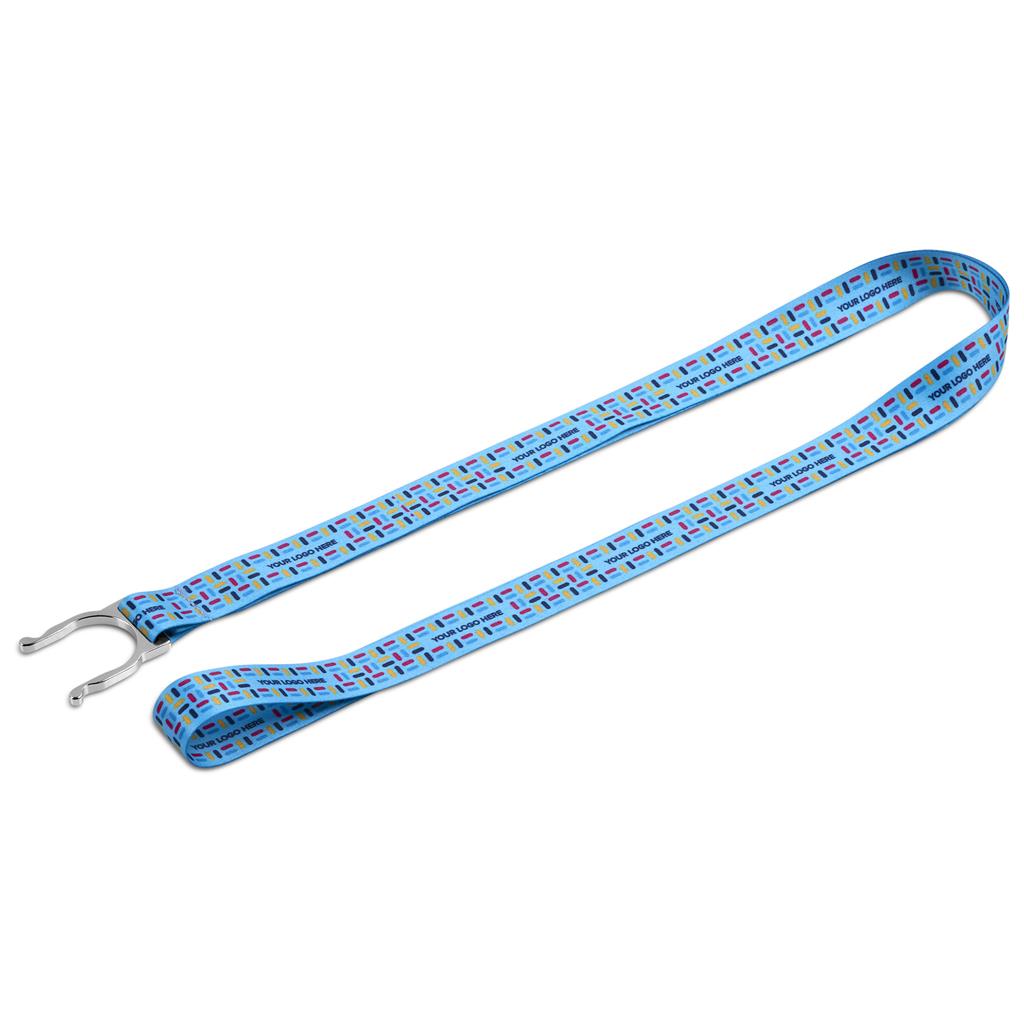 Altitude Aqua Double-Sided Crossbody Bottle Lanyard - Sample 4 Altitude Aqua Double-Sided Crossbody Bottle Lanyard - Sample - Image 4