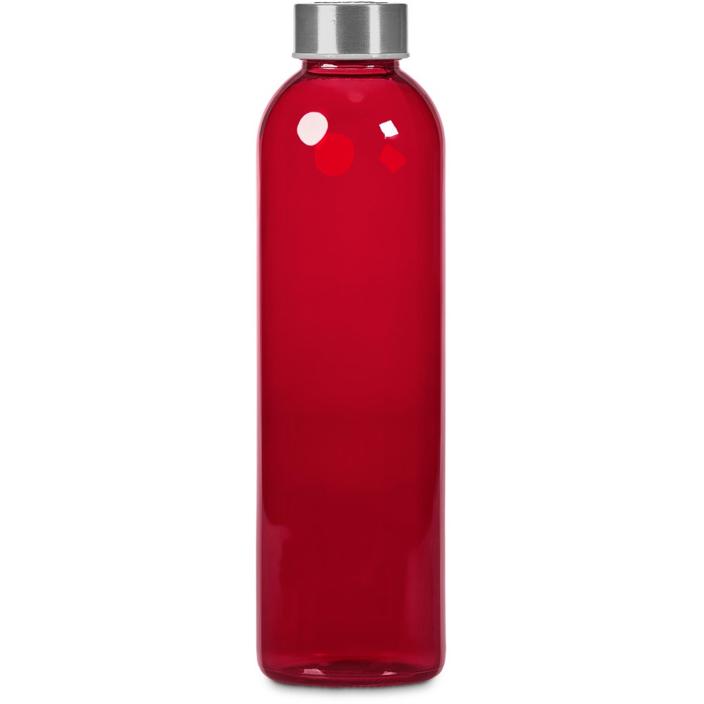 Kooshty Pura Plus Glass Water Bottle – 750ml - Red 2 Kooshty Pura Plus Glass Water Bottle – 750ml - Red - Image 2