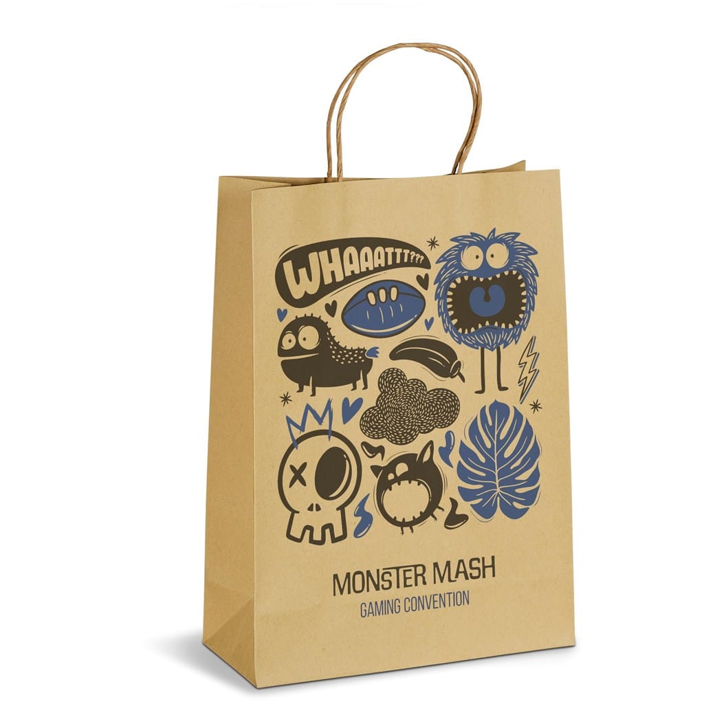 Altitude Ecological Digital Print Maxi Paper Gift Bag 150gsm 26 BG AL B BU MONSTERMASH X