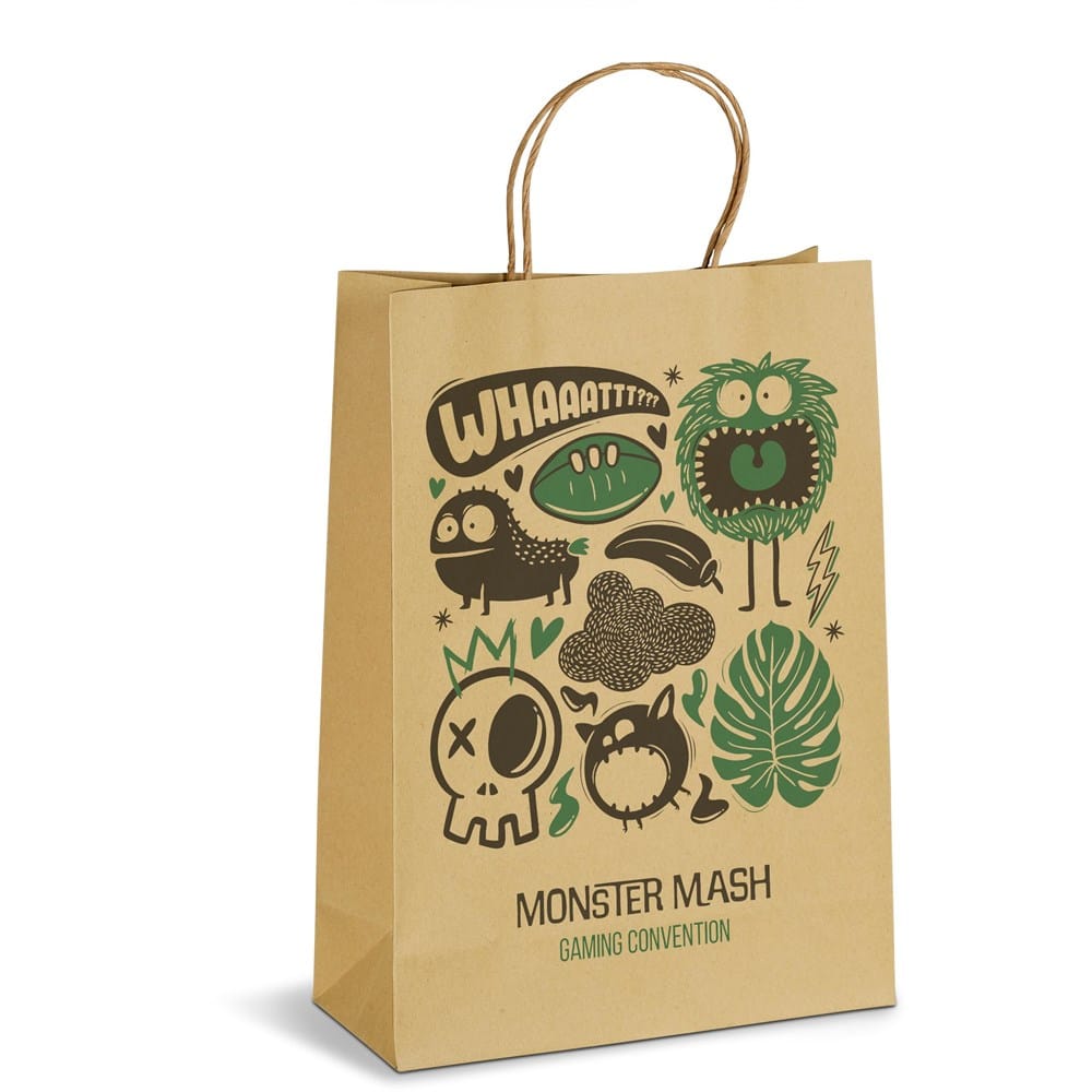 Altitude Ecological Digital Print Maxi Paper Gift Bag 150gsm 8 BG AL B G MONSTERMASH X
