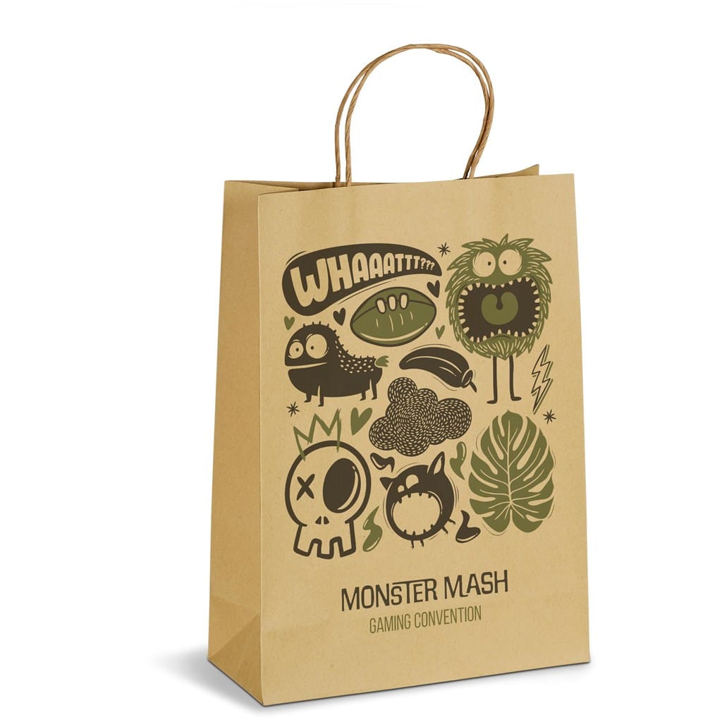 Altitude Ecological Digital Print Maxi Paper Gift Bag 150gsm 9 BG AL B GD MONSTERMASH X