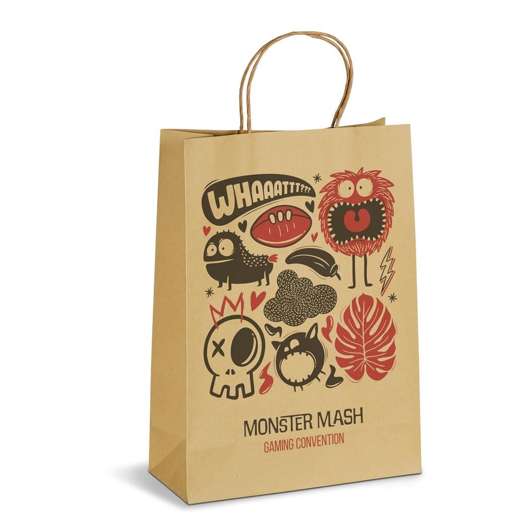 Altitude Ecological Digital Print Maxi Paper Gift Bag 150gsm 29 BG AL B R MONSTERMASH X