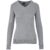 Ladies Long Sleeve Peru V-Neck Jersey – Grey