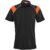 Mens Score Golf Shirt – Black Orange