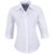 Ladies 3/4 Sleeve Manhattan Striped Shirt – White Navy