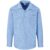 Mens Long Sleeve Micro Check Shirt – Light Blue