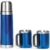 Admiral Stainless Steel Vacuum Flask & Mug Set – Blue