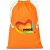 Allsorts Maxi Cotton Drawstring Pouch – Orange