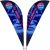 Legend 3M Sublimated Sharkfin Double-Sided Flying Banner – 1 complete unit