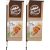 Legend 2m Telescopic Flying Banner (Set of 2)