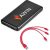 Kingpin Black 5 Compact Power Bank – 5,000mAh – Red