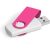 Axis Gyro White Flash Drive – 32GB – Pink