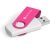 Axis Gyro White Flash Drive – 4GB – Pink